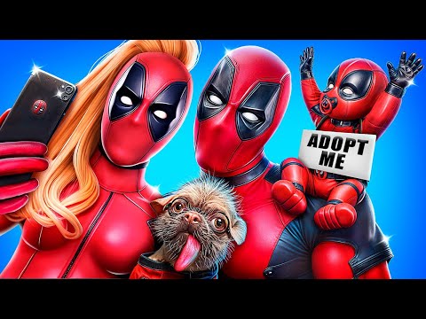 Ich wurde von Deadpools Familie adoptiert! Extremes MakeOver! Deadpool gegen Superhelden!