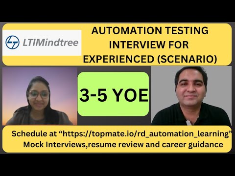 LTIMindTree Automation Testing Interview Experience | Real Time Interview Questions and Answers
