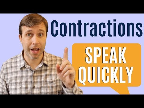 30 Contractions to Help You Speak Faster