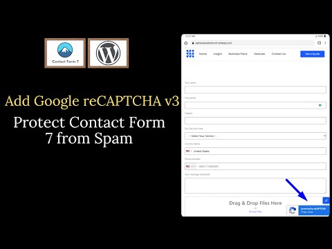 How to Add Google reCAPTCHA v3 in Contact Form 7 | Stop Spam in WordPress Contact Forms