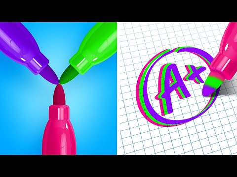 SMART SCHOOL HACKS AND ART IDEAS