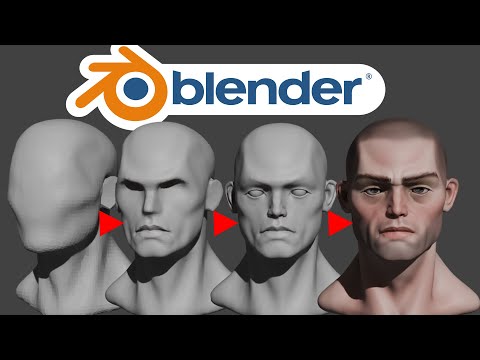 How to sculpt faces in blender - In simple 4 steps !