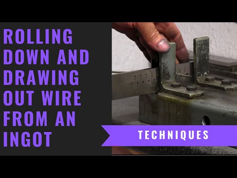 Rolling Down and Drawing Silver Wire - Turn Square Wire Into Round Wire