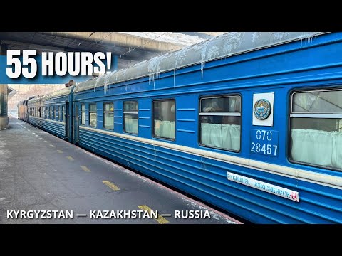 55 HOURS Across Central Asia to Siberia! A Freezing Train Journey from Kyrgyzstan to Russia