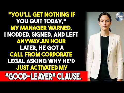 He Said I’d Get Nothing If I Quit — One Hour Later, Legal Proved Him Wrong