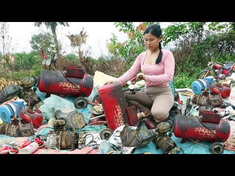 Mechanical Girl: Electric Motor Repair, Restoring an Air Compressor and Restoration Old Motorcycles