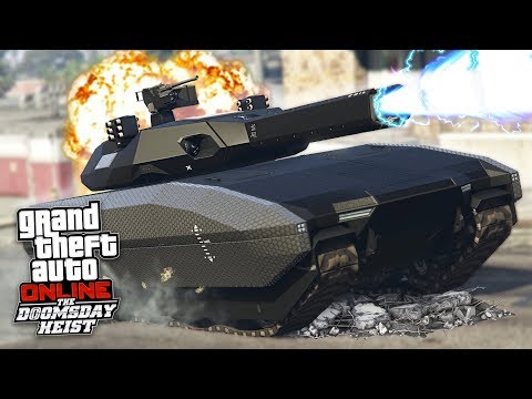 GTA 5 DOOMSDAY HEIST!! *FUTURISTIC TANK w/ RAILGUN CANNON!* (GTA 5 Online Heists)