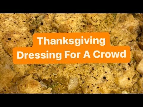 Dressing/Stuffing For A Crowd (Made With Saltines)