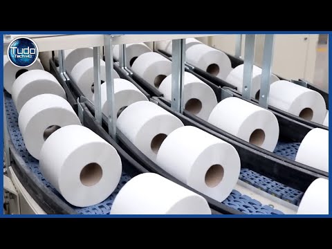 How Toilet Paper is Made - Industrial Process for Manufacturing Toilet Paper Rolls