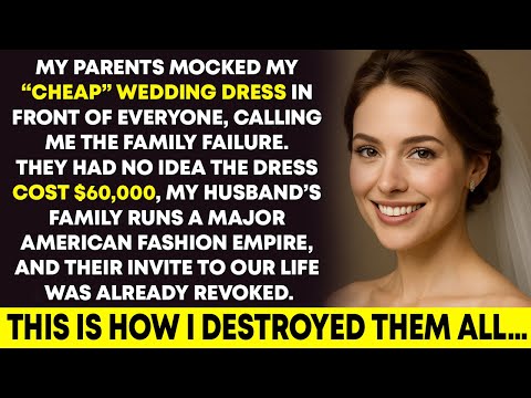 My Parents Mocked My “Cheap” Wedding Dress — They Had No Idea It Was a $60,000 Couture Gown