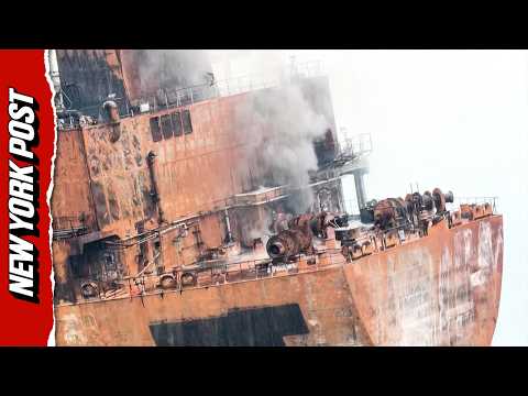 Aftermath of Iranian Boat Strike Shows Massive Damage to Two Tankers