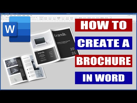 How to Design a Brochure in Word | Microsoft Word Tutorials