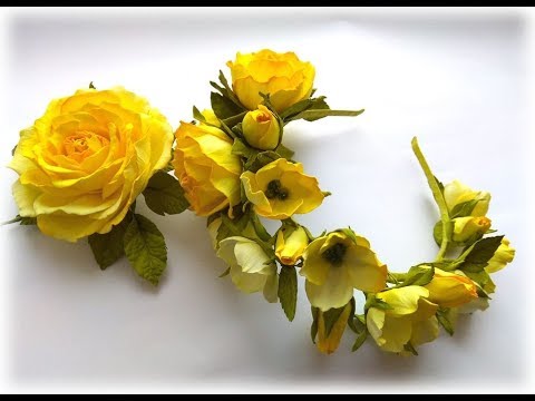 Венок из фоамирана своими руками. Ободок для фотосессии своими руками.