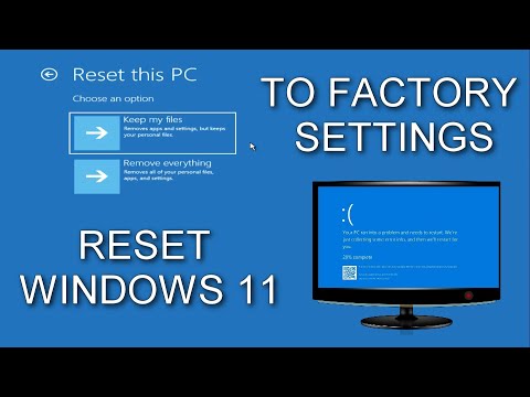Windows - How to FULLY Reset Windows 11\10 to Factory Settings ✨