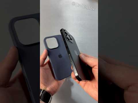 Amazing iPhone 16 Pro Black and Midnight Blue Silicone Case🖤 #shorts #trending #iphone #apple #ios