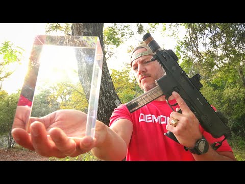 Shooting A Solid Block Of Sapphire - One Of The HARDEST Minerals In THE WORLD!!!