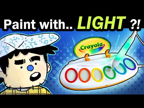 Magic Crayola Light Brush: Painting with ACTUAL LIGHT?! 💡