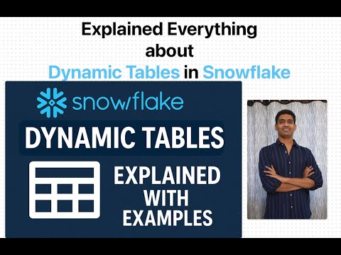 How to Use Dynamic Tables in Snowflake | Complete Guide