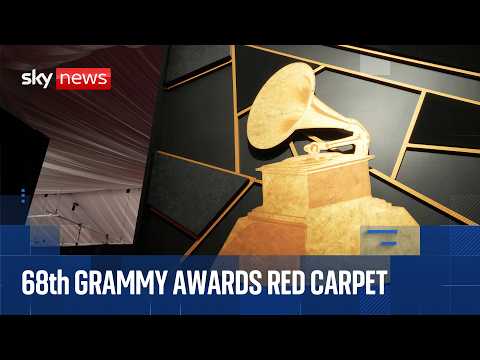 68th annual Grammy Awards red carpet