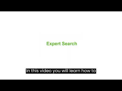 TED - Expert search – tutorial