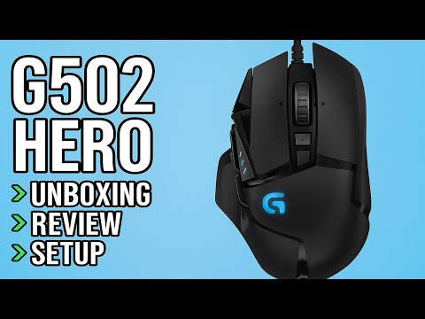 Logitech G502 HERO Gaming Mouse - unboxing/setup/review