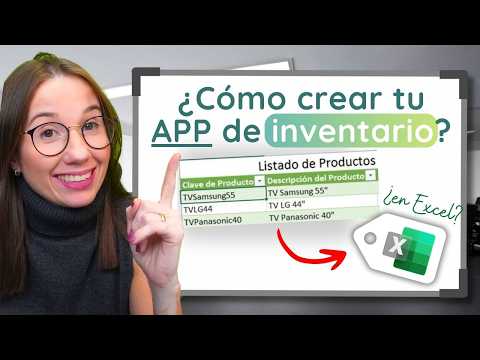 ✅Crear APP para GESTIONAR INVENTARIOS en EXCEL + Plantilla Gratis