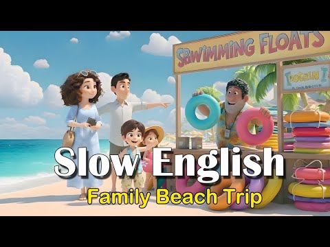 Learn English with a Family Vacation! Hawaii Hotel, Beach & Food - ESL Story for Beginners (A2)