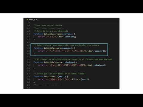 Regex en JavaScript con CSS para la validación de formularios