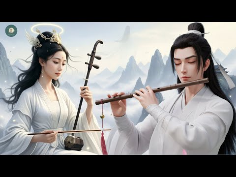 Bamboo flute, Erhu & Guzheng | Chinese Zen Music | Stress Relief @MoonlitMelodies-68s