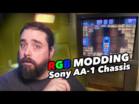 Adding RGB scart to my dream CRT (AA-1 Chassis RGB mod)