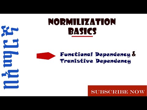 Functional Dependency and Transitive Dependency || AMHARIC