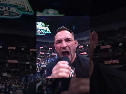 Michael Chandler calls out Conor McGregor on WWE! 😭 #shorts #ufc #mma #wwe #fight #michaelchandler