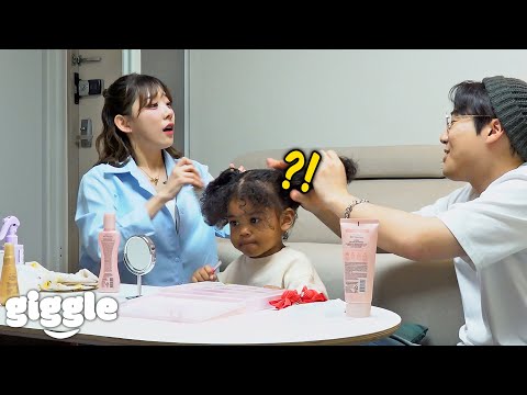 Koreans become parents of Blasian baby for a day..!