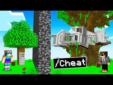 Ich PRANKE in einer YOUTUBER BASE Bau CHALLENGE in Minecraft!