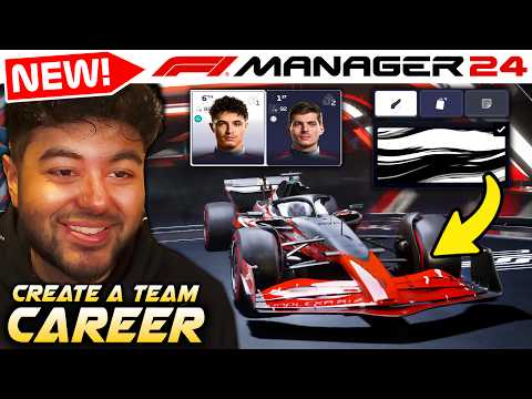 F1 Manager 24 Gameplay: 'CREATE A TEAM' CAREER Part 1: In Depth Preview! My First Race!