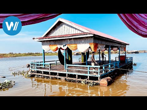 Cambodia's floating villages - relocation on the Tonle Sap (ARTE 360° Reportage)