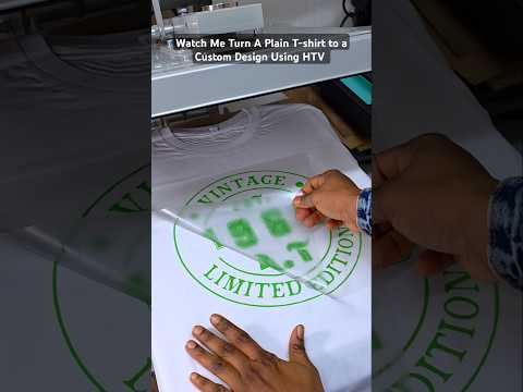 How to Design a T-Shirt Using HTV (Heat Transfer Vinyl) – Step-by-Step! #cricutvinyl #tshirtbusiness