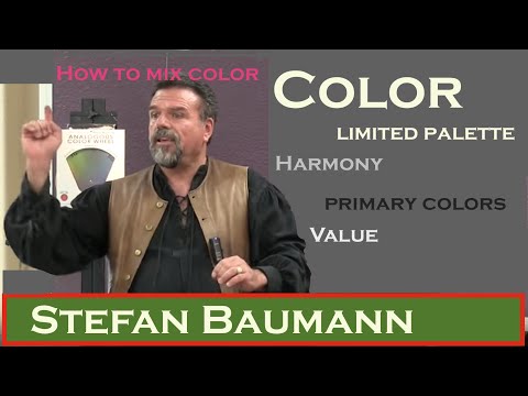 How to mix color, Value, Harmony, paint with a limited palette primary colors