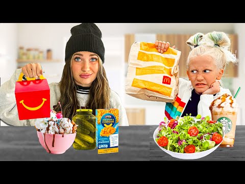 Switching Diets With My 8 Year Old Sister! *not this again*