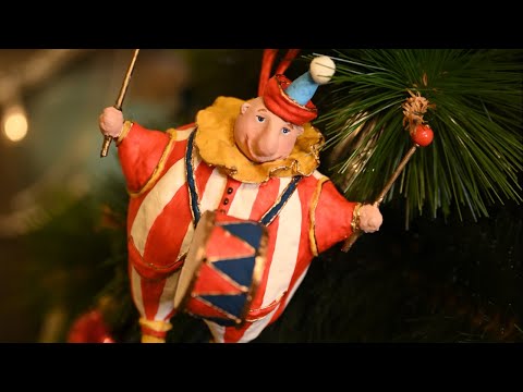 DIY Christmas circus ornaments from spun cotton - part 1 / Clown ornament for Christmas