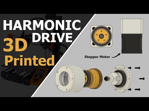 DIY 3D Printed Harmonic Drive (Strain Wave Gearing)