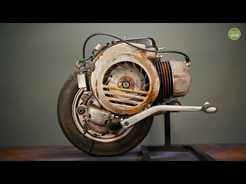 1985’s Vespa PX80 Largeframe Engine - Restoration