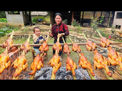 GRILLED CHICKEN | Country-Style Grilled Chicken Recipe | Smoked Charcoal Grilled Chicken Recipe.