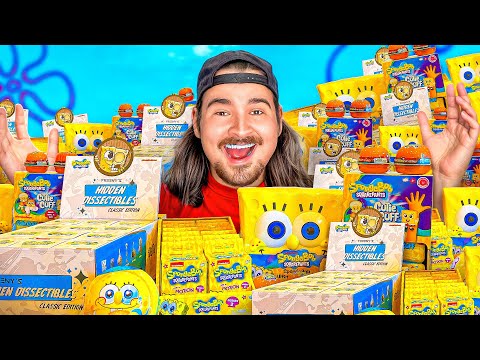 Opening 50 Mystery SpongeBob Toys! (Ultra Rare!)