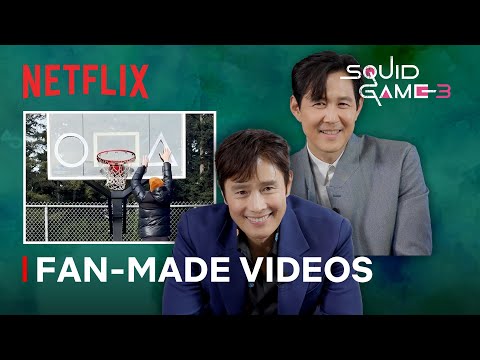 Lee Jung-jae, Lee Byung-hun & Director Hwang React to Squid Game Fan-Made Videos | Netflix