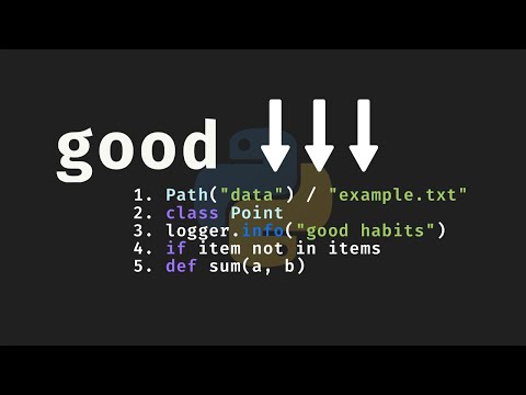 5 Good Python Habits