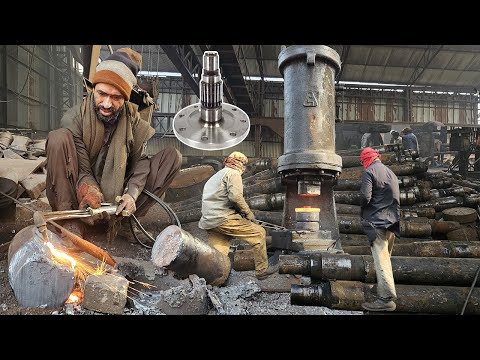 Amazing Manufacturing Process Of Making Tractor Rear Axle Shaft For Fiat