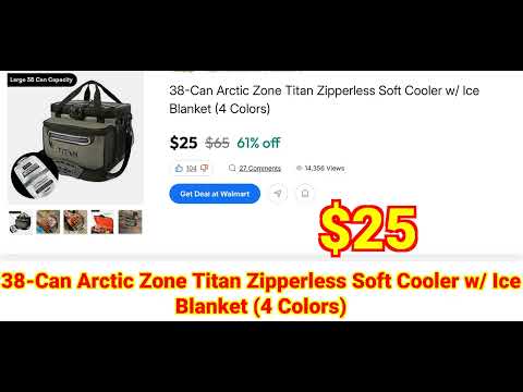 2025-12-16 38-Can Arctic Zone Titan Zipperless Soft Cooler w Ice Blanket (4 Colors)
