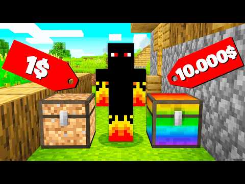 Rich Chest 🤑🤑 vs Poor Chest 😞😞 in Minecraft