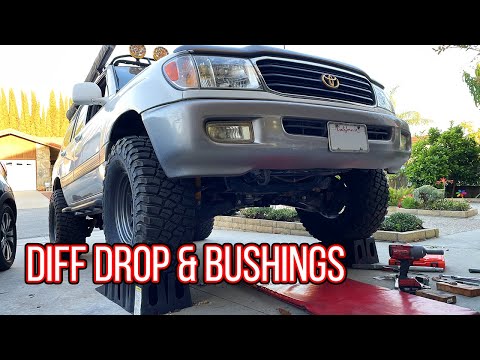 Front differential bushings and slee offroad diff drop Land Cruiser 100 series Lexus LX470